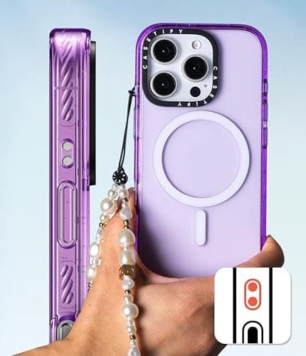 CASETiFY Impact Case for iPhone 17e / 16e [8.2ft 4X Military Grade Drop Protection/Compatible with Magsafe] - It's All Love from Me - Clear Black thumbnail 7