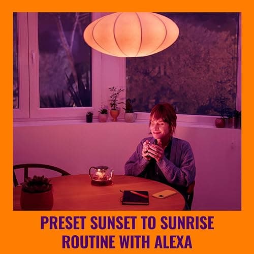 WiZ LED Smart Light Bulbs, Sunset to Sunrise Automation + Motion Detection + Control with Voice or App, Full Color A19 60W 800LM E26 Indoor, Matter Compatible - 1 Pack thumbnail 3