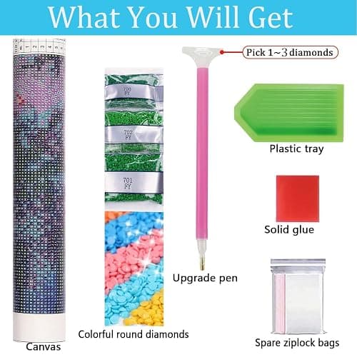 Cozy Rainy Porch Diamond Painting Kits for Adults - Diamond Art Kits for Beginner, DIY Full Drill Round Diamond Dots Paintings with Diamonds 5D Gem Art and Crafts Crystal Home Wall Decor 12x16inch thumbnail 8