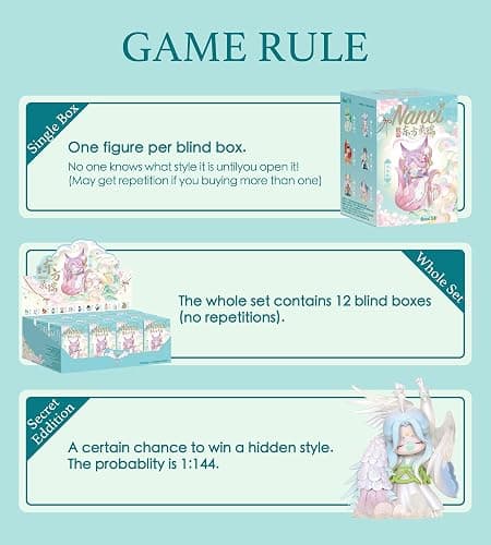 ROBOTIME Blind Box 1PC Surprise Action Figure Collectible Kawaii Figures Random Art Toys Hot Cute Figure Dolls Creative Gifts (Oriental Mythological Creatures) thumbnail 3