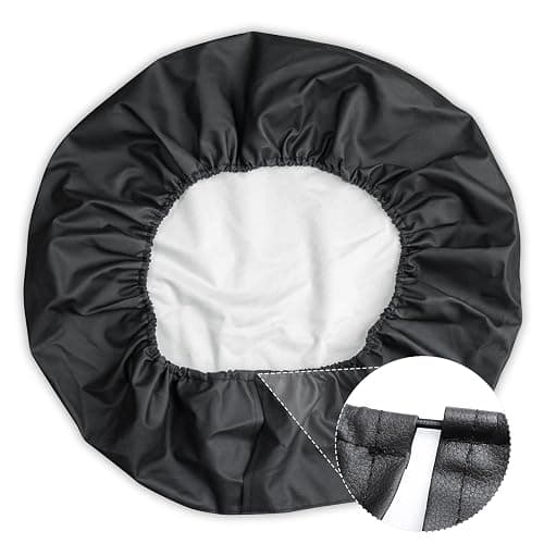 Spare Tire Cover for RV Trailer, Waterproof Leather Wheel Cover with American USA Flag, Camper Spare Tire Cover Fit for Jeep Wrangler Rv SUV Truck Travel Trailer 15" thumbnail 2
