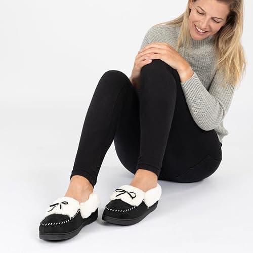 RockDove Women's Trapper Moc Memory Foam Slipper Gift Ready thumbnail 2