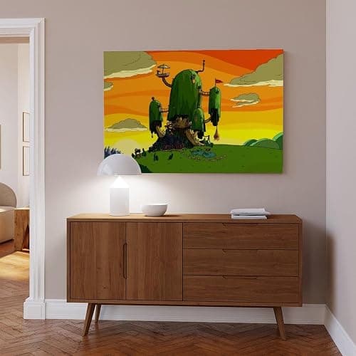 Adventure Time Art Poster 8 Canvas Poster Bedroom Decor Landscape Office Room Decor Gift 12x18inch(30x45cm) thumbnail 6