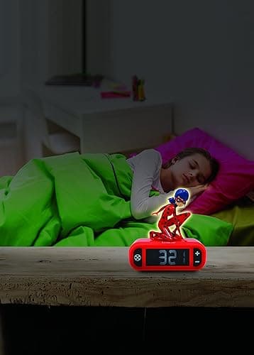 LEXiBOOK - Miraculous Digital Alarm Clock with Night Light Snooze, Clock, Luminous Ladybug, Red Colour - RL800MI thumbnail 8