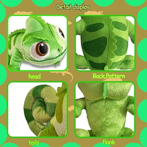 Lizard Plush Shoulder Magnet Stuffed Animal Toys | chameleon plush toy Cute Plushies Present for Boys Girls Kids Fans thumbnail 4