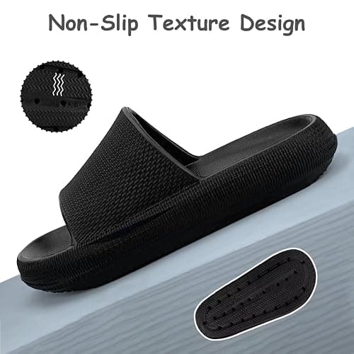 Cubufly Cloud Slides for Kids丨Boys Girls Shower Slippers Slip on Sandals丨Non-Slip Open Toe Pillow Slippers Sandals丨Quick Drying Summer Beach Pool Shoes thumbnail 5