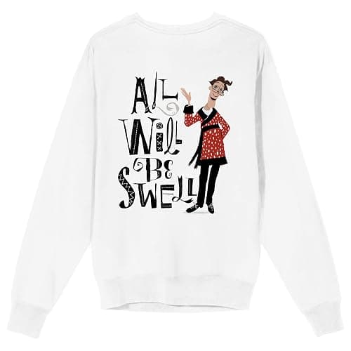 Bioworld Coraline All Will Be Swell Crew Neck Long Sleeve White Adult Sweatshirt thumbnail 2