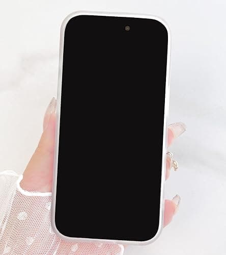 Qokey Compatible with iPhone 16 Case, Black Polka Dot TPU Glossy Case, Cute Simple Aesthetics Design for Girls Women, Lightweight Soft Slim Protection Fashionable Cover - Pink thumbnail 4