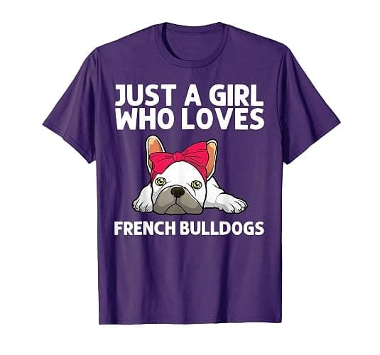 Cool French Bulldog For Girls Kids Frenchie Bull Dog Lover T-Shirt - Image 1