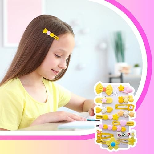 MAITIANISK 70PCS Hair Accessories for Girls Little Girl Hair Clips Barrettes for Baby Toddler Teens Women Kids Cute Candy Colorful Flower Gift for 6-18 Ages (Girls Hair Accessories) thumbnail 7