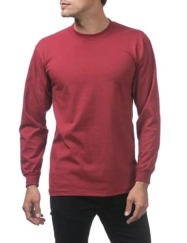 Pro Club Men's Heavyweight Cotton Long Sleeve Crew Neck T-Shirt thumbnail 4