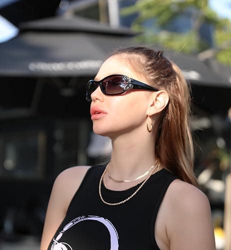 FEISEDY Trendy Polarized Y2K Sunglasses Wrap Around Butterfly Design Fashion Sunnies UV400 Protection B0078 thumbnail 3