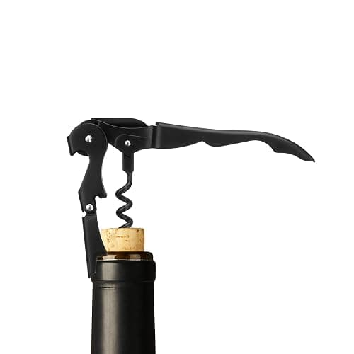 True TrueTap Double Hinged Waiter’s Corkscrew, Matte Black Wine Bottle Opener with Foil Cutter, Wine Key thumbnail 7