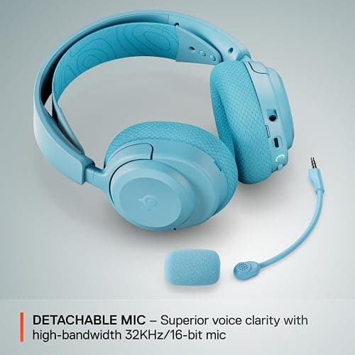 SteelSeries Arctis Nova 3P Wireless Multi-Platform Gaming Headset — Mobile App Control — 40 HR Battery — Neodymium Magnetic Drivers — 2.4GHz/Bluetooth — PS5, PS4, PC, Switch, Mobile — Aqua thumbnail 8