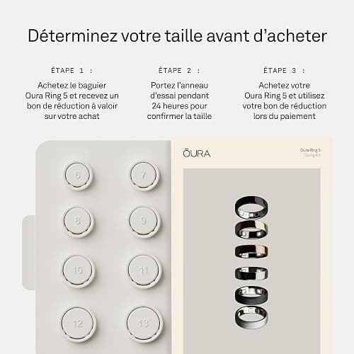Oura Ring 5 Silver - Taille 8 - Déterminez Votre Taille Avant d'acheter thumbnail 5