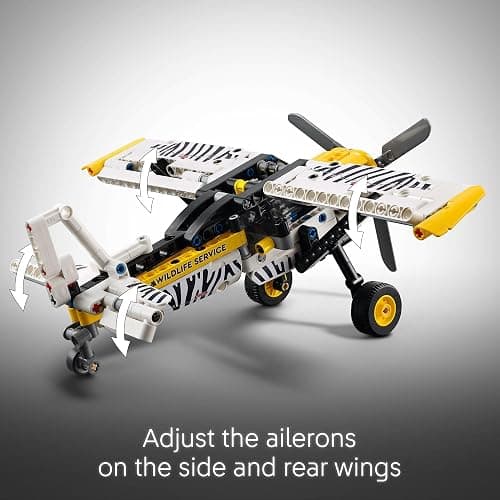 LEGO Technic Bush Plane Toy - Buildable Airplane Toy for Kids, Boys and Girls, Ages 8+ - Model Airplane Gift with Spinning Propeller, 4-Cylinder Piston Engine, and More - 42198 thumbnail 4
