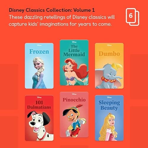 YOTO Disney Classics Collection: Vol. 1 – Kids 6 Audio Cards for Use with Player & Mini All-in-1 Audio Device, Educational Screen-Free Listening with Fun Playtime Bedtime Travel Stories, Ages 4+ thumbnail 2