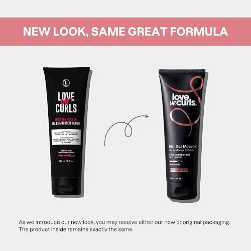 Love Ur Curls Curly Hair Gel - Medium Hold Irish Sea Moss Curl Gel | Irish sea moss gel for curly hair with medium hold, defines curls and waves with flexible hold, no crunch, 236 mL thumbnail 9