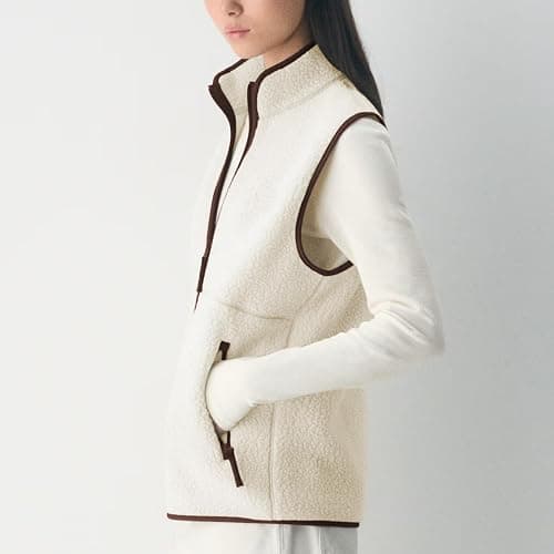 Hixiaohe Sherpa Fleece Vest for Women Trendy Warm Sleeveless Vests Jacket Lightweight Zip Coats with Pockets Fall Outerwear thumbnail 2