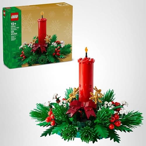 LEGO Christmas Table Decoration Building Toy for Kids - Brick-Built Holiday Centerpiece & Festive Room Decor - Christmas Craft for Girls & Boys, Ages 12+ - Gift Idea for Families - 40743 thumbnail 7