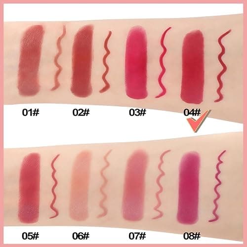 Premium Red Lipstick Lip Liner and Lipstick Set - 2-in-1 Matte Lip Kit for Women with Long Lasting Waterproof and Smudge-Proof Formula, Perfect for Date Night & Parties thumbnail 6