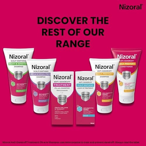 Nizoral Anti-Dandruff Treatment Shampoo with Ketoconazole, 1 x 60ml | Treats and prevents dandruff, clinically proven to control itchy & flaky scalps, soothes infammation thumbnail 9