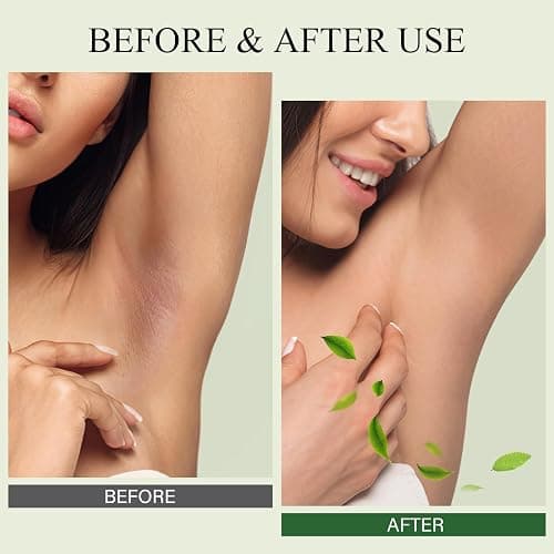 Underarm Detox Scrub, Armpit Detox Green Tea, Mint and Tea Tree Body Deodorant, Natural Dark Armpit Remover for Odors Eliminating and Exfoliating, also for Whole Body & Sensitive Skin, Unisex 8.11 Oz thumbnail 4
