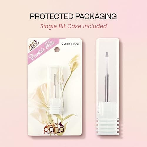 PANA 3/32" Carbide Cuticle Nail Drill Bit for Cuticle Cleaning, Dead Skin Removal, Gel Polish & Acrylic Removal, Under Nail Cleaner, Nail Salon, Manicure Tools (Snake Head - Silver, Medium) thumbnail 6
