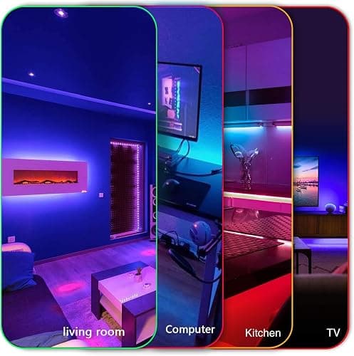 DAYBETTER Led Strip Lights 150ft, Color Changing Led Light Strip with Remote Control, RGB Strip Lighting Suitable for Home Decor, Living Room, Kitchen, Home Party Decoration, 12V (3 Rolls of 50ft) thumbnail 3