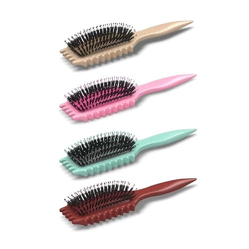 Bounce Curl Define EdgeLift Brush, 5-in-1 Tool for Effortlessly Defined Curls, Waves & Coils, Reduces Frizz - Brick Red thumbnail 8