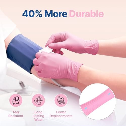 Schneider Nitrile Exam Gloves, 4-mil Medical Gloves Disposable Latex Free, Powder Free, Food Safe Glove for Examination thumbnail 4