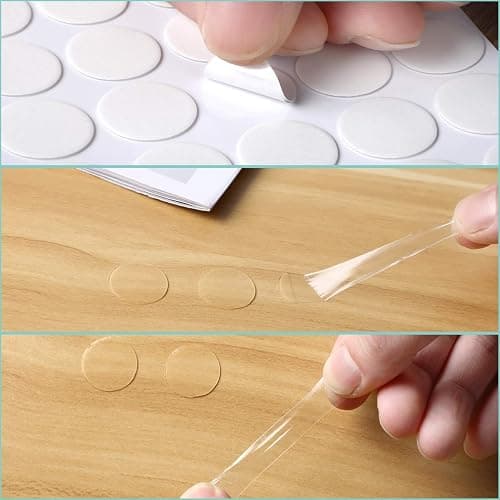 JANYUN 280Pcs Sticky Dot Stickers Clear Putty Sticky Tack for Decoration | 20mm Glue Putty, No Trace,Waterproof Tabs Transparent Adhesive Poster Tape for Wall Decor Photos Party Balloons Crafts thumbnail 3