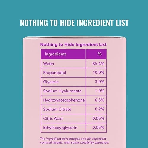 Good Molecules Hyaluronic Acid Serum - 1% Hyaluronic Acid Non-greasy Ultra Hydrating Serum, Facial Moisturizer for Plumper Skin, Skin Care for Face thumbnail 5