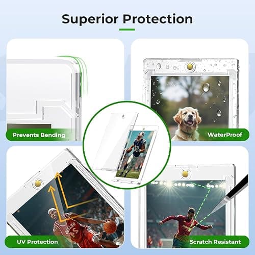 Skyhill 102ct Magnetic Card Holders, 35pt Acrylic One Touch Card Holder with Extra 102 Protective Sleeves, U-V Protection& Waterproof Hard Plastic Card Protectors for Trading Cards, Sports, Game Cards thumbnail 6