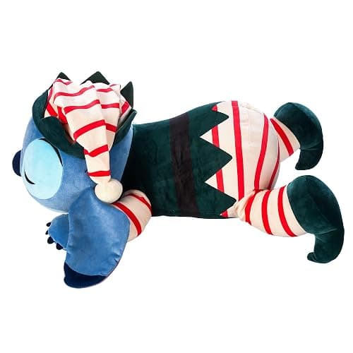 Disney Store Official Stitch Festive Cuddleez Soft Toy, Lilo & Stitch, 61cm/24”, Large Cuddly Plush Character Figure, Suitable for Ages 0+ - Stitch Festive thumbnail 2