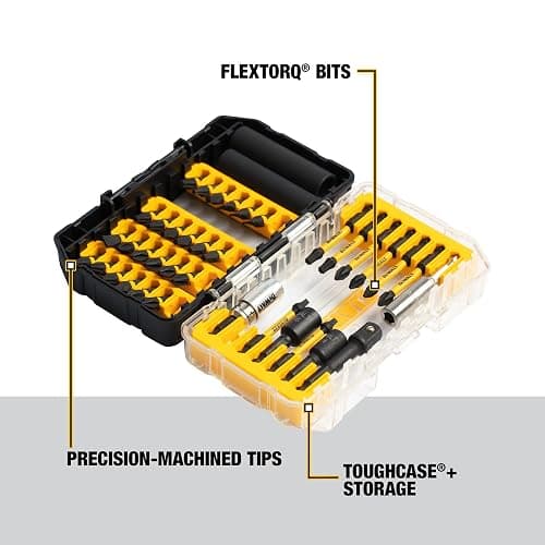 DEWALT DWA2NGFT40IR Impact Ready Flextorq 40-Piece Steel Screwdriver Bit Set thumbnail 4