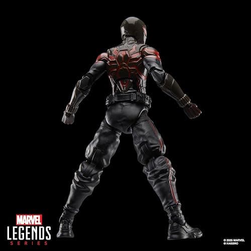 Spider-Man Marvel Legends Series Gamerverse Miles Morales Brooklyn 2099 Suit Action Figure, Black thumbnail 7