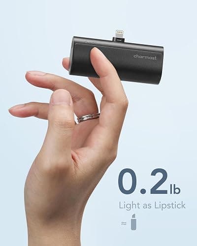 charmast Small Portable Charger for iPhone, Ultra-Compact 20W PD Fast Charging Power Bank 5000mAh, Mini Battery Pack for iPhone 14/14 Pro Max/13/13 Pro Max/12/12 Pro Max/11/XR/X/8/7/6 etc thumbnail 5