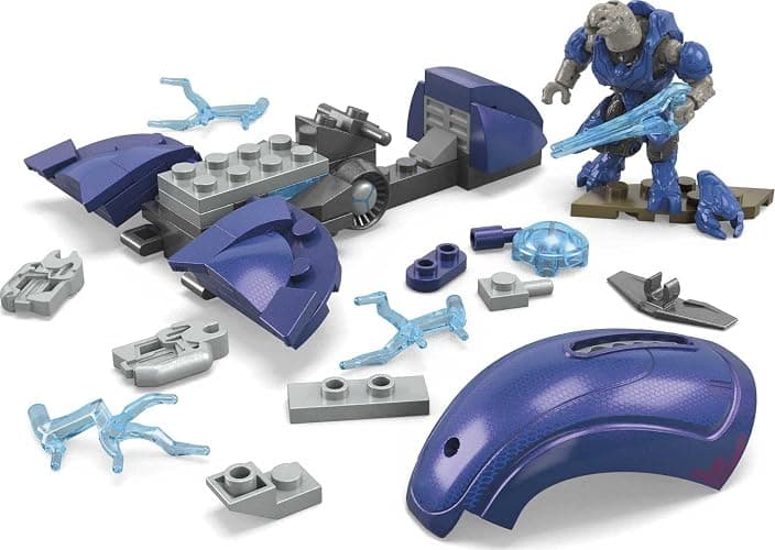 MEGA Halo Toy Building Sets, Ghost of Requiem with 135 Pieces, 4 Micro Action Figures and Accessories, for Collectors thumbnail 3