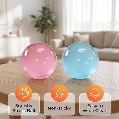 Coconut Oil Squishy, Coconut Oil Stress Ball – Super Soft, Handmade Slow Rising Fidget Squeeze Toy for Stress Relief, Squeeze the Stress Away (Blue) thumbnail 8
