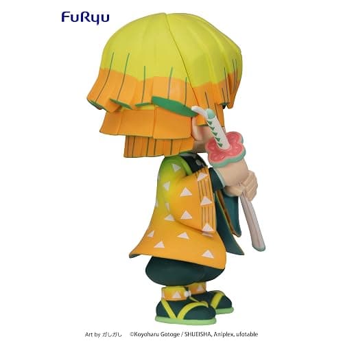 FuRyu Demon Slayer: Kimetsu no Yaiba: Zenitsu Agatsuma Toonzie Figure, Multicolor thumbnail 5