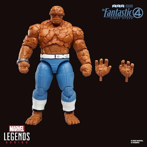 Marvel Legends Series The Thing, The Fantastic Four: First Steps Ben Grimm Movie Collectible 6 Inch Action Figure Toy thumbnail 10