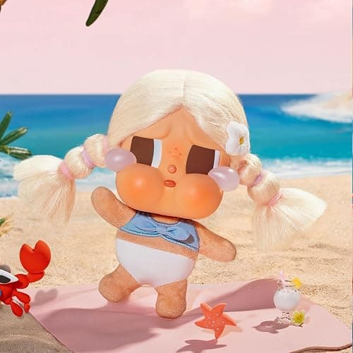 POP MART Crybaby Vacation Mode On Series-Vinyl Plush Pendant Blind Box, Collectible Toys, Holiday Birthday Gifts for Girls and Boys, Single Box thumbnail 7