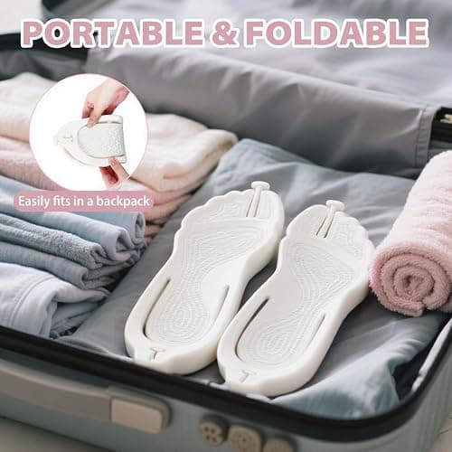 Rosoz Flip Flops for Women Men Foldable Travel Slippers Lightweight Shower Shoes Non-Slip Quick-Dry Bathroom Camp Beach Sandals thumbnail 5