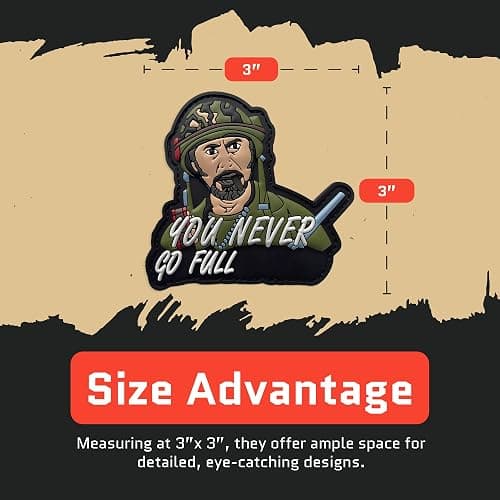 Jestik PVC Patch, Funny Patches, Humorous Tactical Morale Patch with Hook and Loop Fastener, Cute Patches for Backpacks, Military Uniforms, Jeans, Jackets, Vests, Hats & More - Never Go Full thumbnail 6