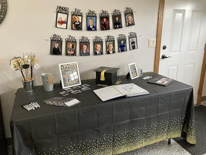 Graduation Decorations 2026 5x7 Photo Banner for Class of 2026 2027 Decorations K-12 Picture Banner for Senior High School Decor Graduation Party Supplies TD114 thumbnail 2