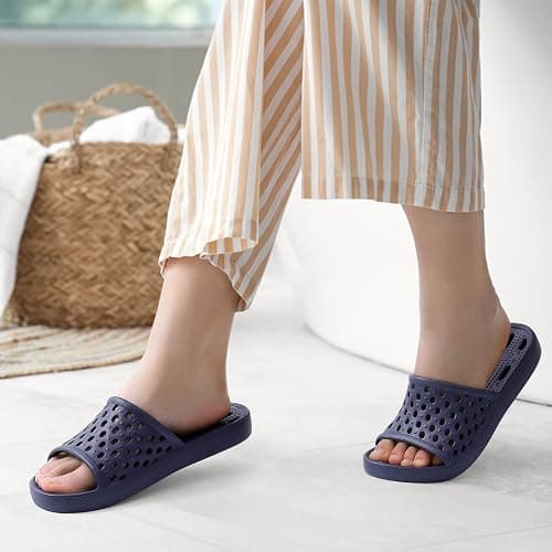 Litfun Shower Shoes for Women Non-Slip Quick Dry Shower Slippers Lightweight Pool Sandals with Drain Holes for College Dorm, Beach, Bathroom & Gym thumbnail 7