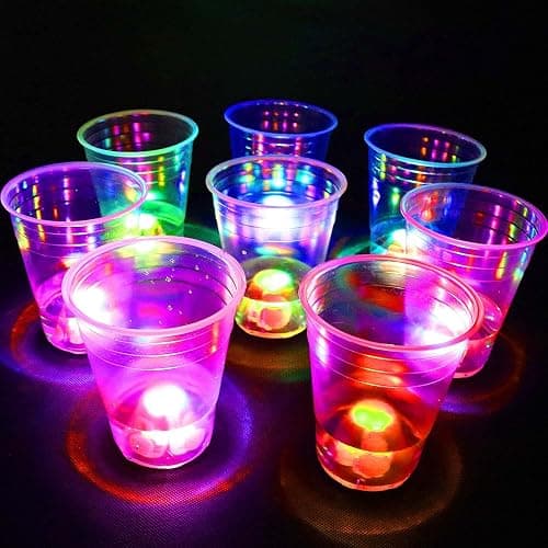 16oz Glowing Party Cups for Indoor Outdoor Party Event Fun, Pack with Flashing color Bright Glow-In-The-Dark Colors for House Parties Birthdays Concerts Weddings BBQ Beach DJ Holidays thumbnail 6