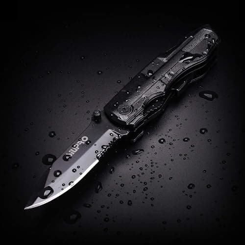 Multitool Pocket Knife for Men, Tactical Folding Multi Tool, Christmas Stocking Stuffers Gifts Idea, Multipurpose Utility Plier for Camping, Survival, Hiking thumbnail 2