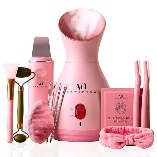 Facial Steamer Spa Kit with Complimentary 17 Skin Care Tools | Face Steamer for Facial Deep Cleaning with Towel Warmer & Humidifier Mode| Self Care Gifts for Women, Spa Gifts, Birthday Gifts for Women | 17 Skincare Tools with Towel Warmer & Humidifier Mode, Best Self Care & Spa Gifts, Birthday Gifts for Women - Image 1